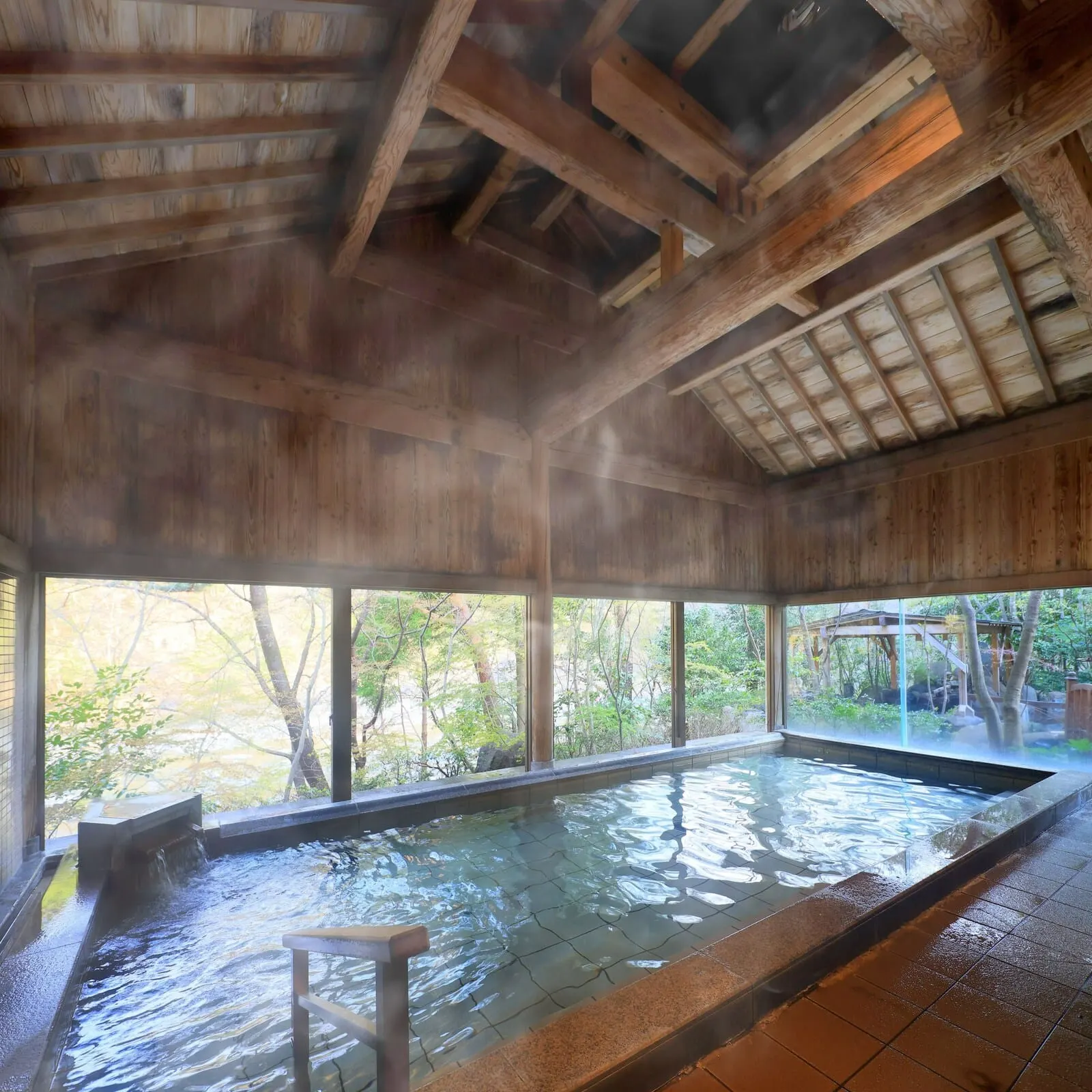 Kinugawa Onsen Hananoyado Matsuya: The indoor bath