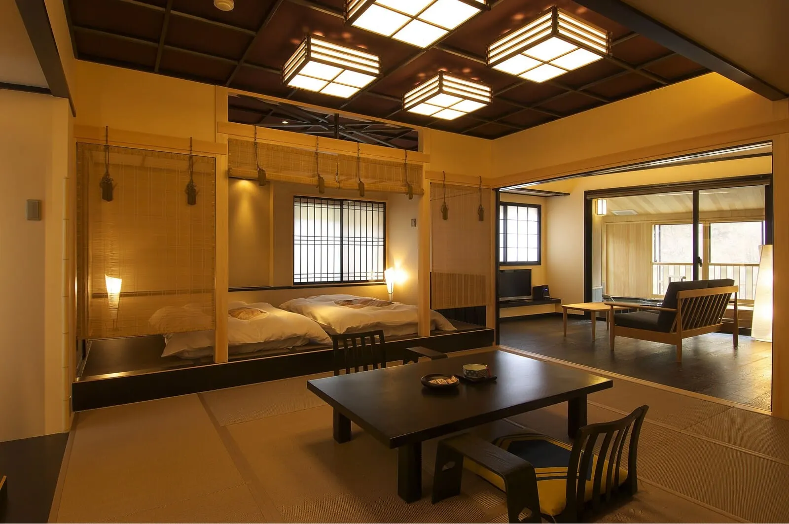 Koduchi no Yado Tsurukamedaikichi: A Japanese-Western room