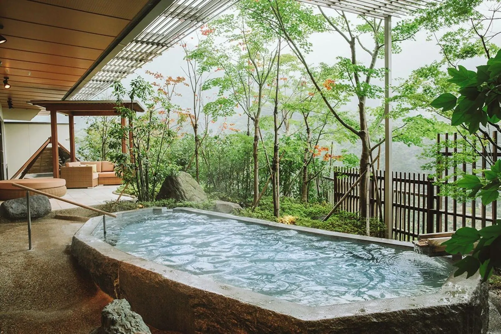 Kinugawa Kanaya Hotel: A private open-air bath on a room terrace