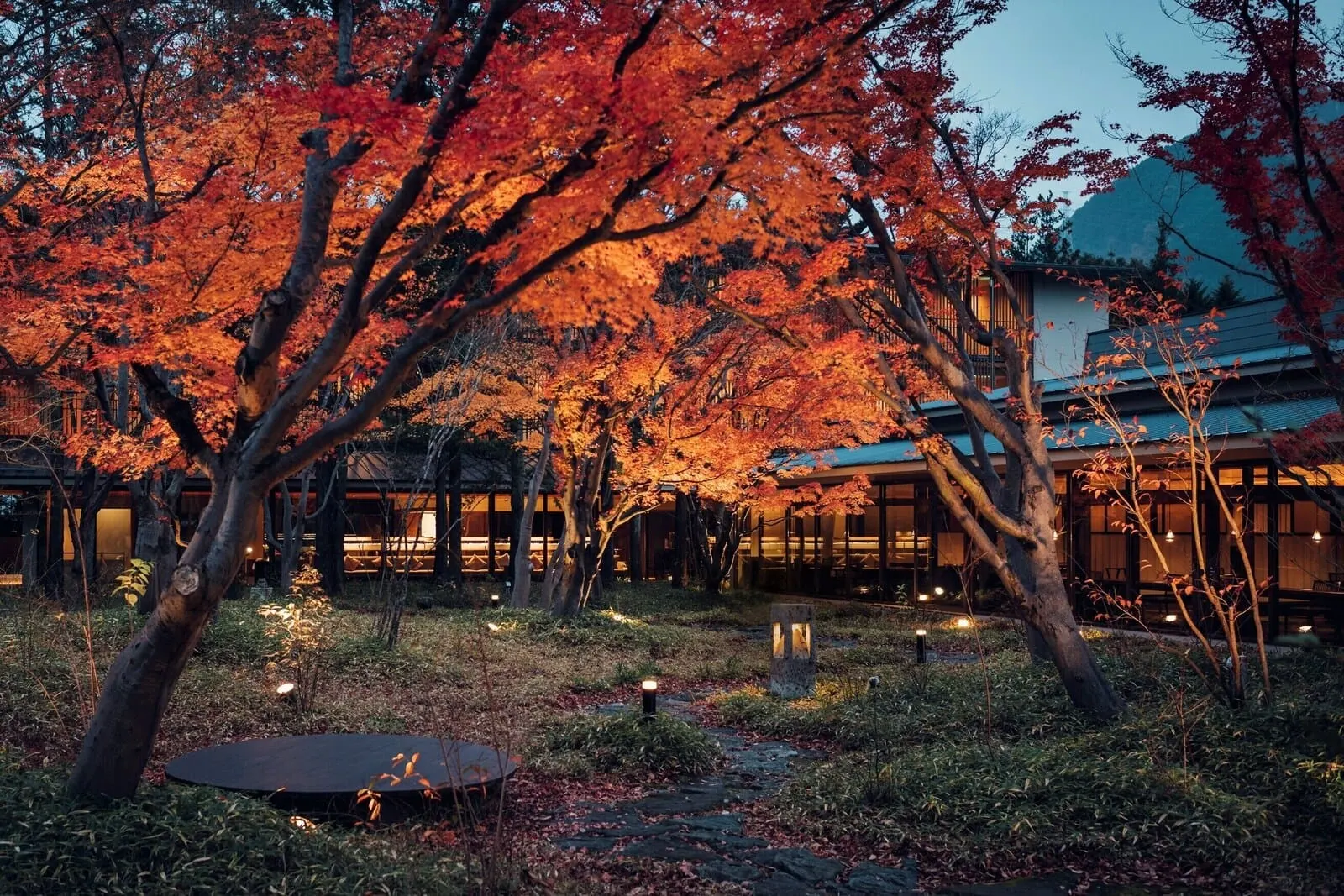 Hoshino Resorts KAI Kinugawa: The ryokan garden in autumn colour