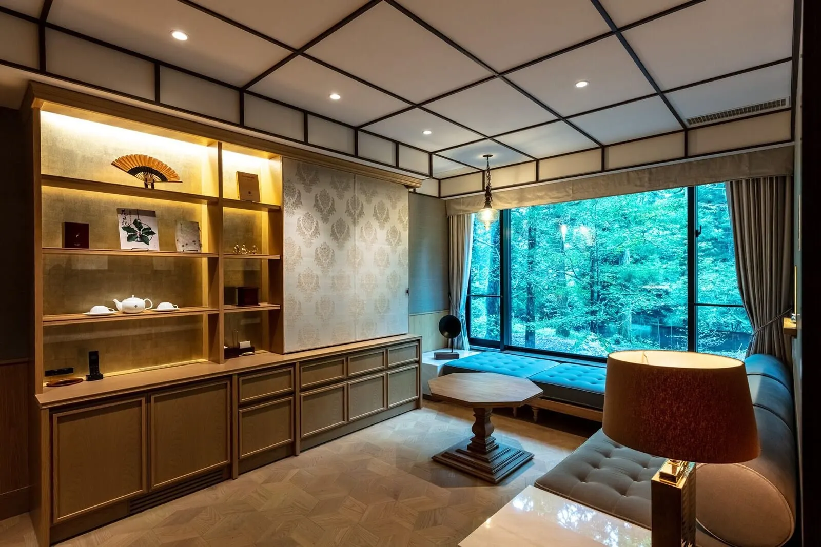 Fufu Nikko: A suite with a forest view