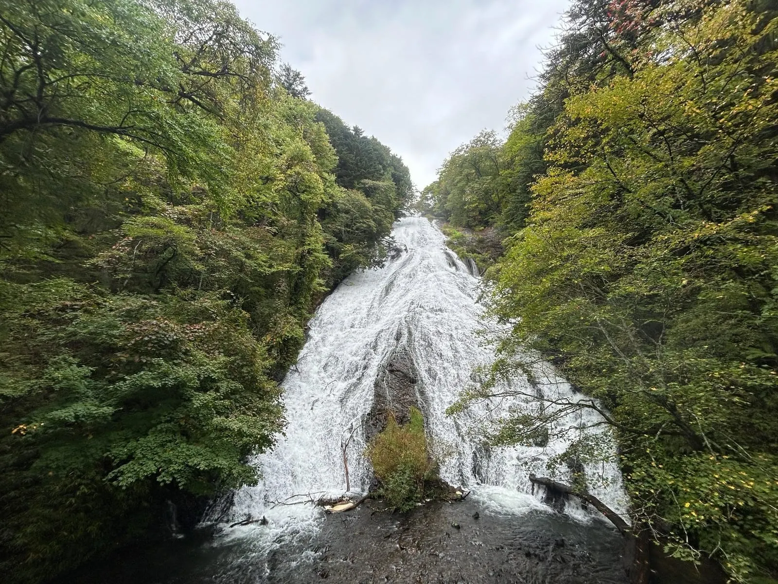 Yudaki Falls at the end of the ride